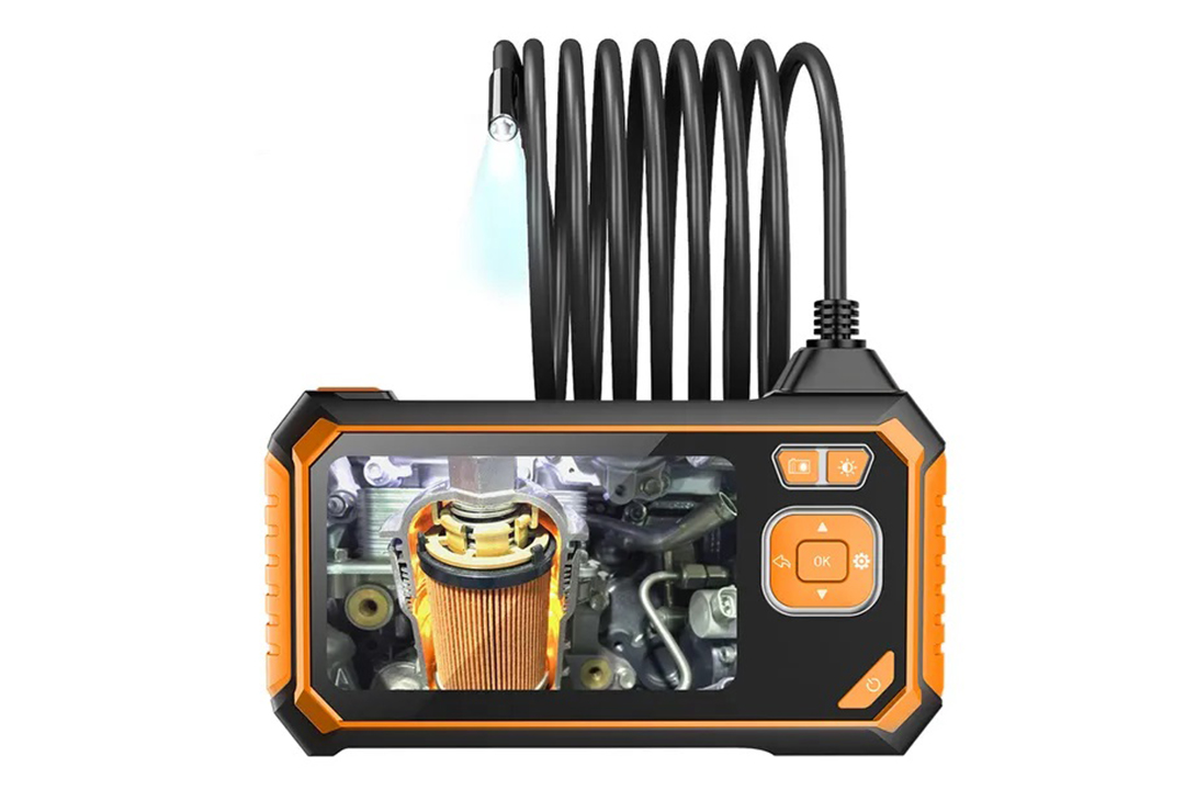 Profesjonalna kamera inspekcyjna z własnym wyświetlaczem, sztywny przewód 3m/5m/10m, 5,5mm, FullHD 1920x1080 px